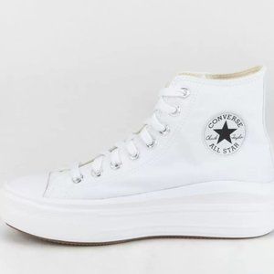 CONVERSE Chuck Taylor All Star Move Womens White Platform High Top Shoes